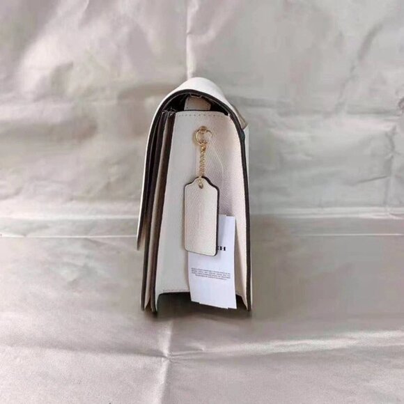 COACH C5632 BRYNN FLAP CROSSBODY GOLD/CHALK - Picture 3 of 7